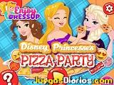 Disney princesses pizza party